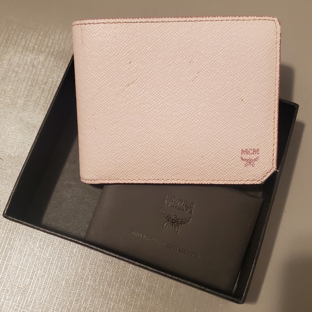 MCM Prism Pink Bi-fold Wallet